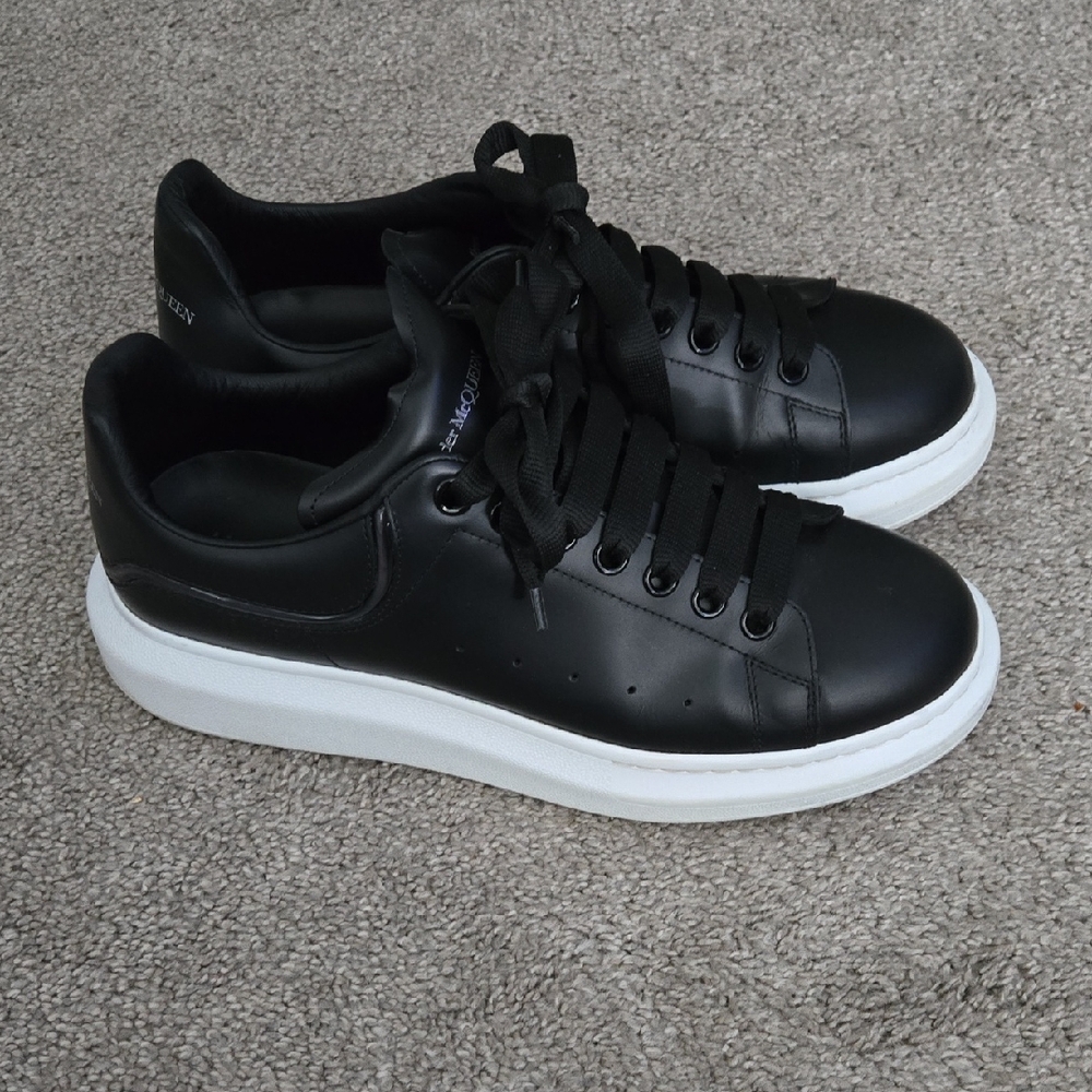 Alexander McQueen Black and White Men's Sneakers